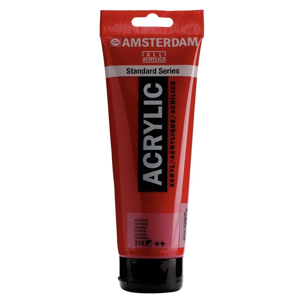 Amsterdam Normal Series Colores Acrílicos Tubo 250ml 318 Carmín