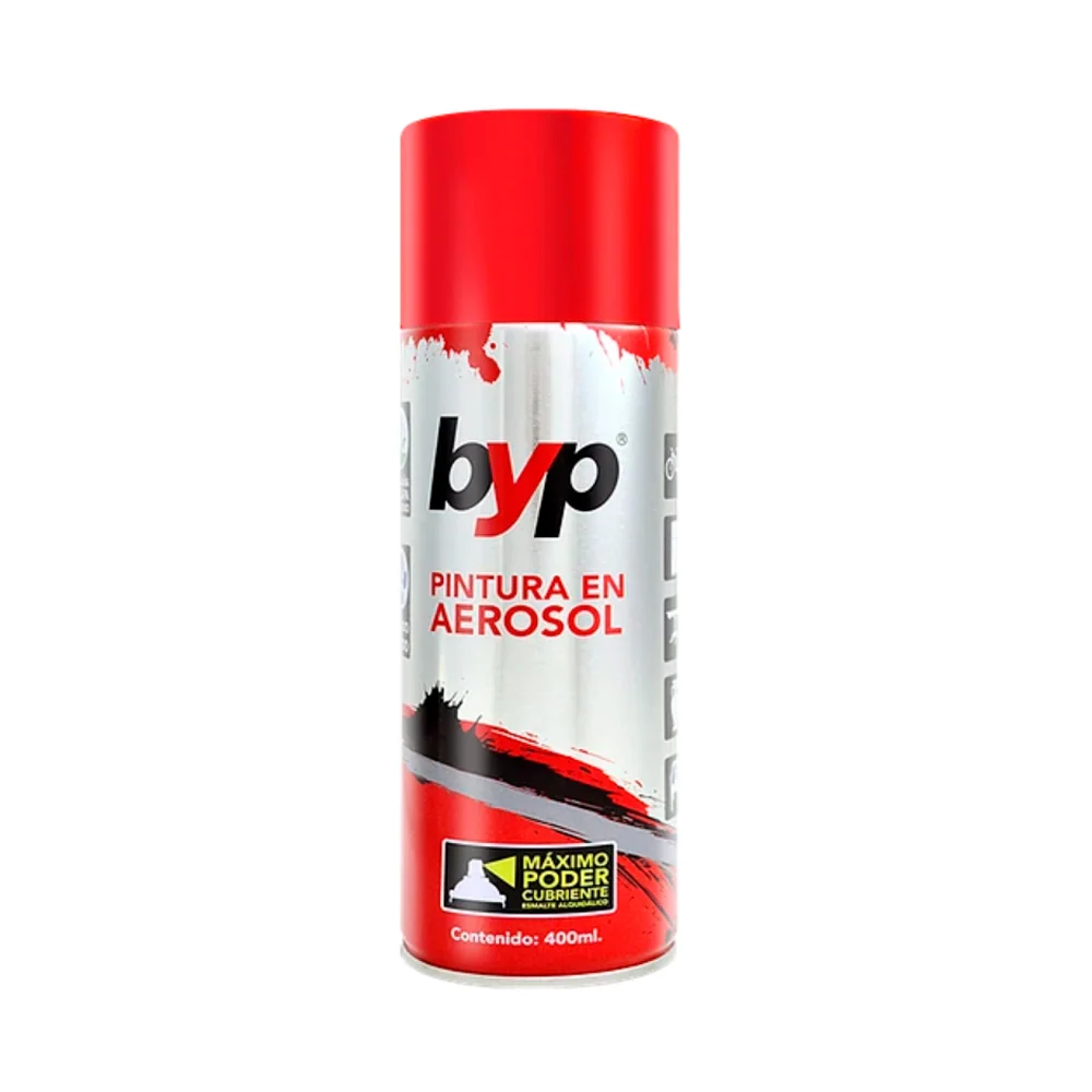 Aerosol Acrílico Rojo Bermellon Super, BYP ARBS00 para Uniones Flexibles