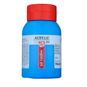 Talens art Creation pintura Acrilica azul Cian 750ml para Aplicaciones Industriales