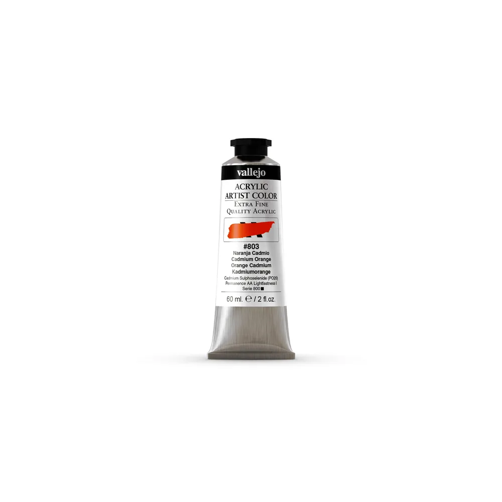 Vallejo pintura acrilica 60ml 803 Naranja de cadmio para Aplicaciones Industriales