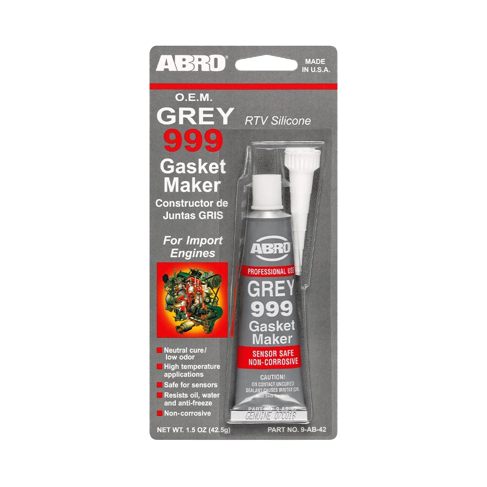 Silicona Gris 999 Blister 85G Abro con Certificación de Calidad