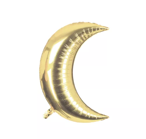 GLOBO DE MYLAR LUNA DORADA Con Revestimiento de Cobre
