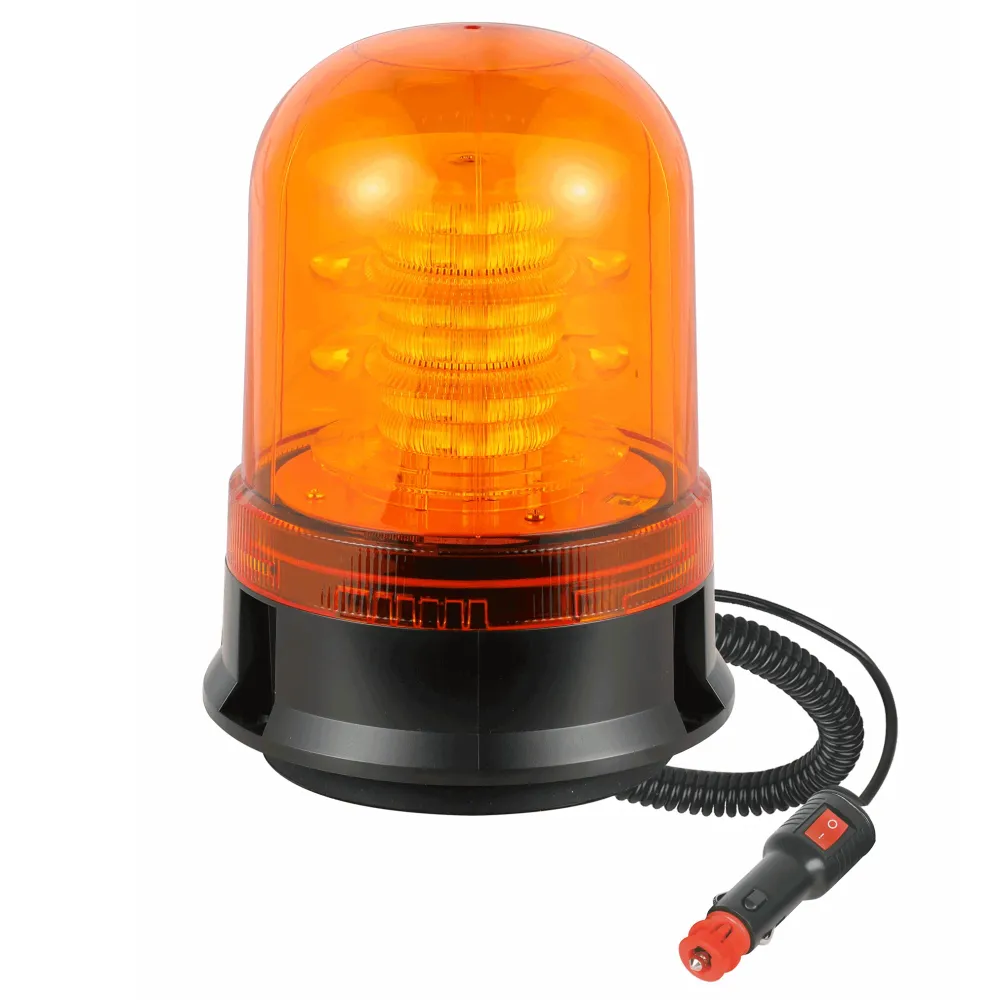 Cobre Electrolítico Rotativo LED Ámbar Homologado R65 Alta Potencia y Base Magnética