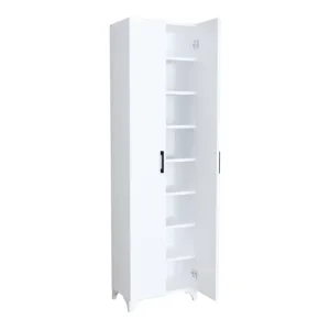 Aparador Strömsund con 2 puertas y 8 compartimentos aglomerado 178 x 49 x 32 cm - Blanco