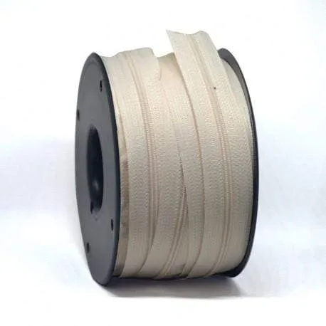 Cremallera continua 3.5cm 1M crema (venta por metros) Acero Inoxidable 304