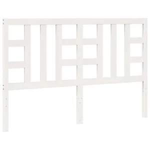 vidaXL Cabecero de cama madera maciza de pino blanco 156x4x100 cm