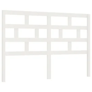 vidaXL Cabecero de cama madera maciza de pino negro 156x4x100 cm