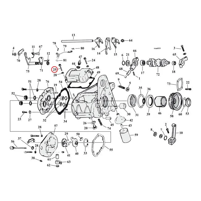 Perno Allen Chr. De 1/4-20 X 1 1/4 Pulgadas. Para Harley-Davidson con Certificación de Seguridad