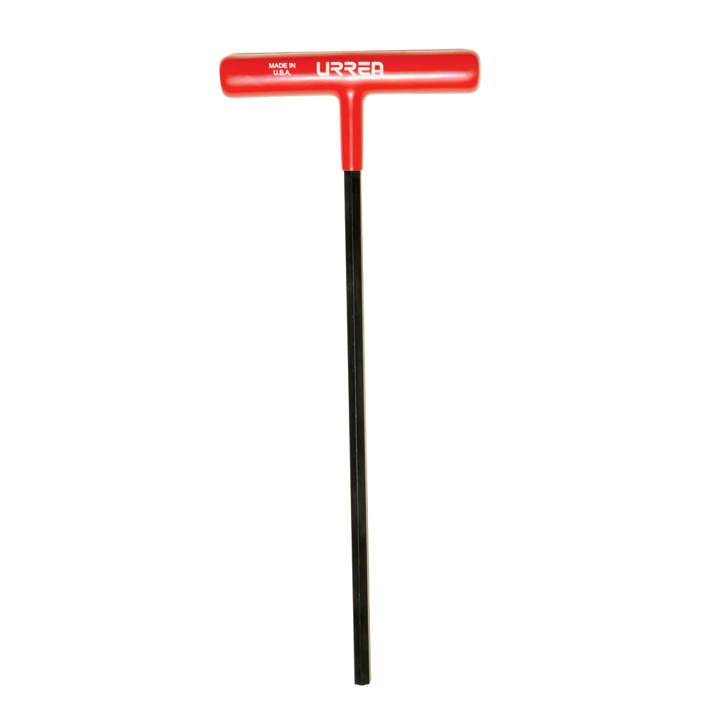 Llave hexagonal larga tipo "T" ergonómica en pulgadas, 3/16" Urrea para Concreto y Mamposterí