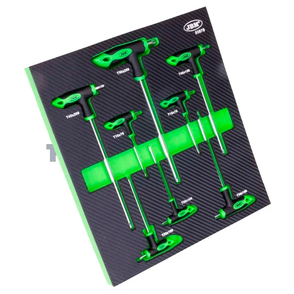 SET LLAVES TORX EN FORMA DE "T" [8 LLAVES] con Resina Epóxica