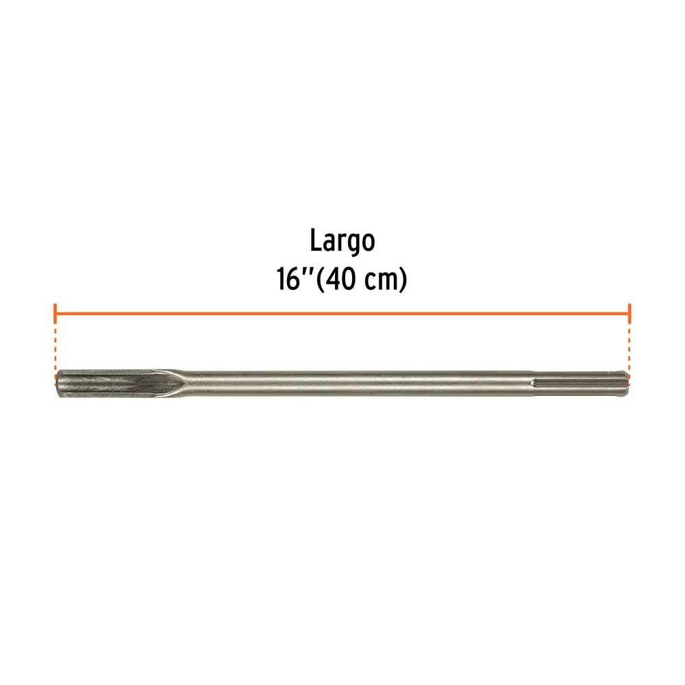 CINCEL HUECO PARA ACANALADO SDS MAX 7/8' X 16', TRUPER Zincado por Inmersión