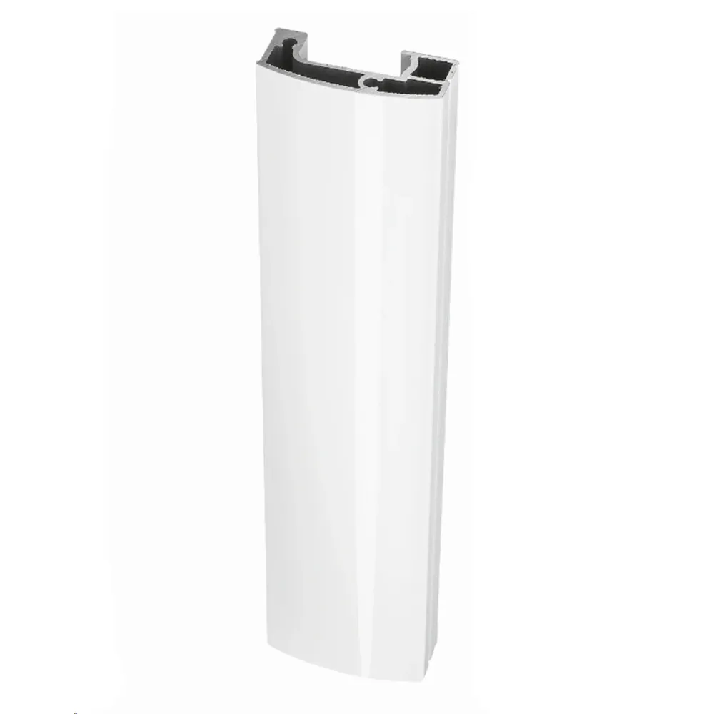 Parete fissa Itaca 77.5-79.5 cm cristallo serigrafato 6mm h195 profilo bianco essenza Made Italy