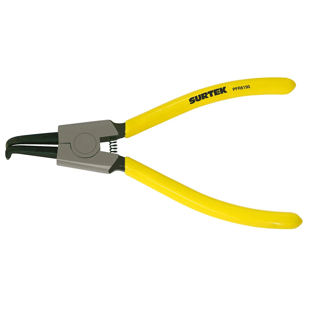 Pinza para anillos de retención fijas externo 1.8 mm ángulo de 90° doble mango de vinil Surtek para Motores y Bombas
