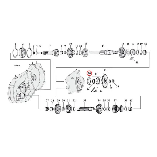 Cometic Gasket, Mainshaft Seal Retainer Harley-Davidson | Certificado DIN 471