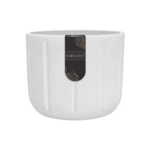 Acero Inoxidable A2 Cachepot Spello Pilastri C/Blanco Floridis