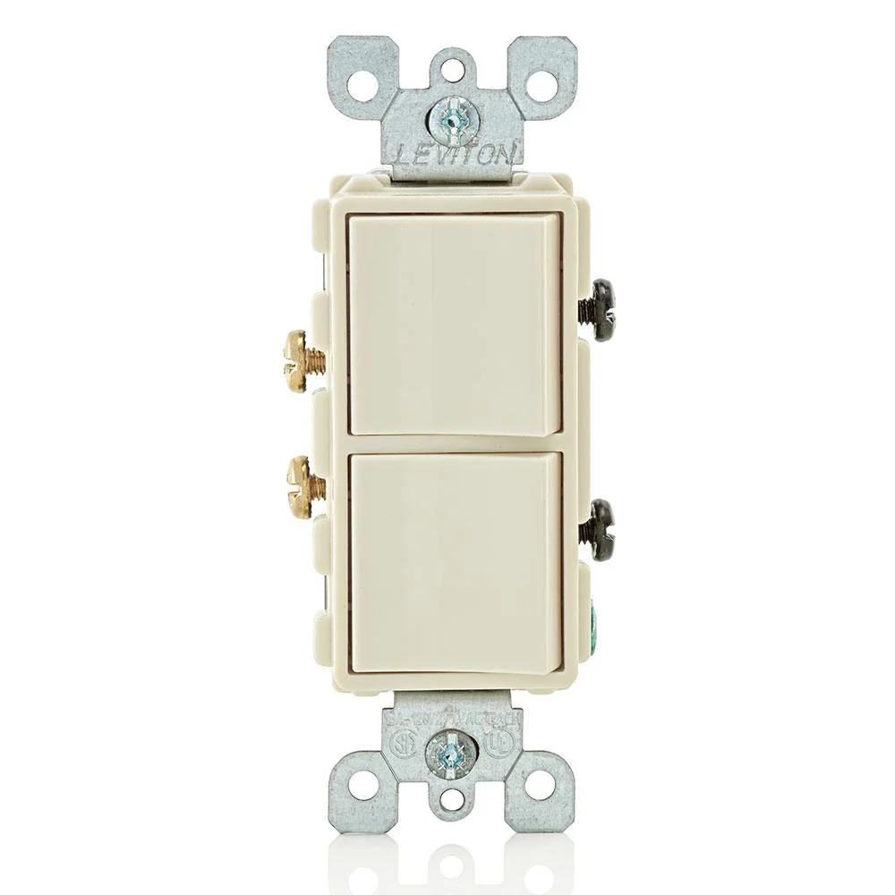 Apagador decora duplex 5634-00t almendra