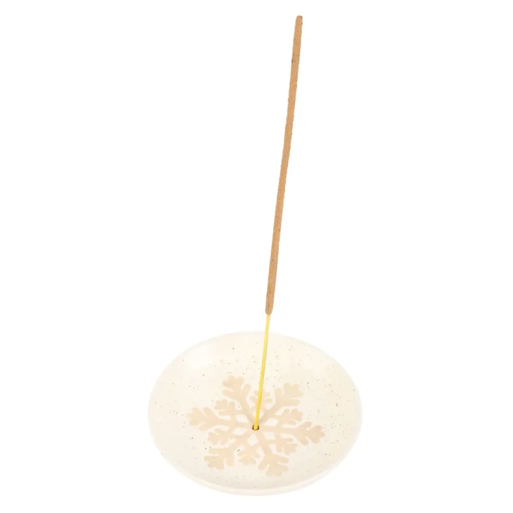 Soporte para Incienso Copo de Nieve Blanco Resistente la Corrosión
