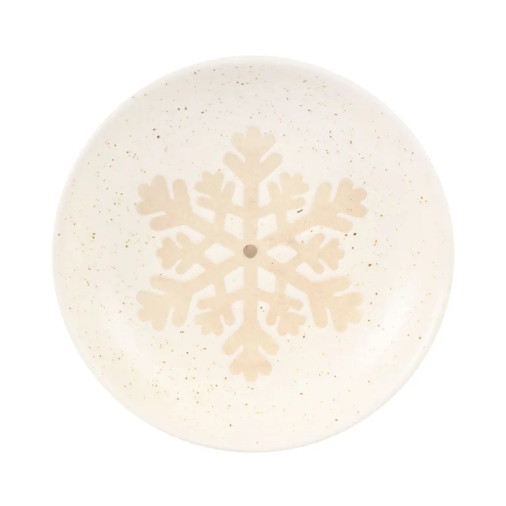 Soporte para Incienso Copo de Nieve Blanco Resistente la Corrosión
