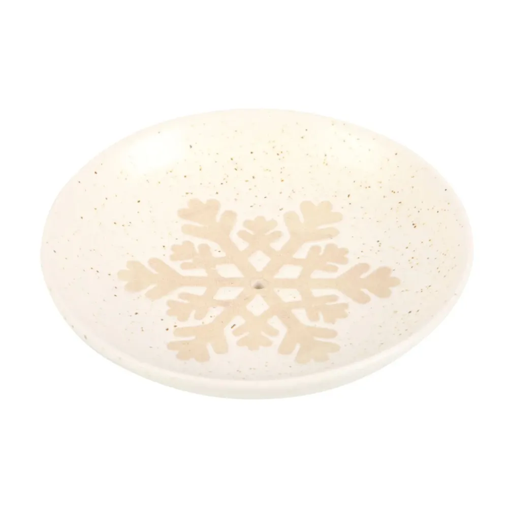 Soporte para Incienso Copo de Nieve Blanco Resistente la Corrosión
