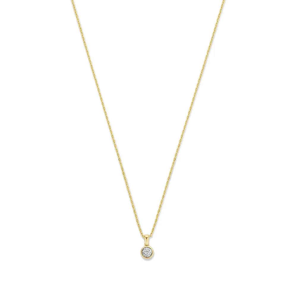 De la Paix Inaya collar de oro de 14 quilates con diamante 0,03 quilates