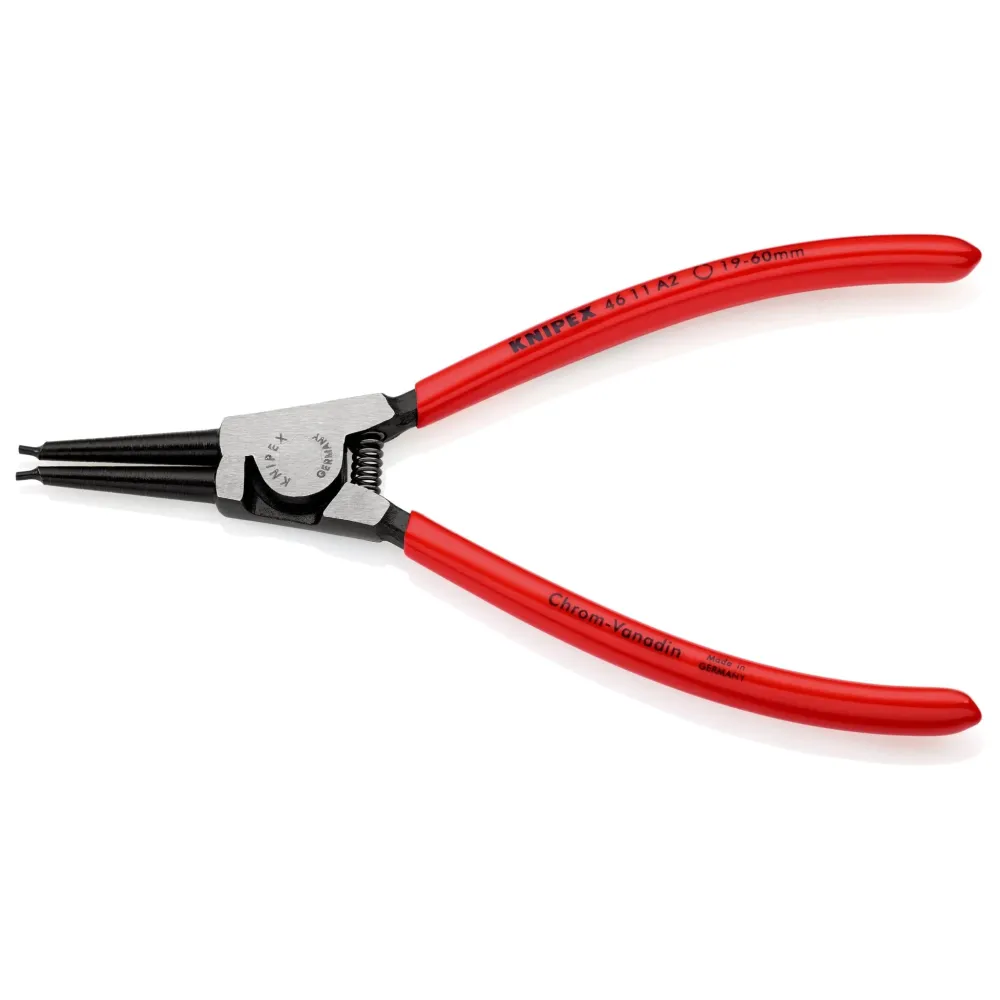 Gran Resistencia Knipex 46 11 A2 - Alicate recto para arandelas exteriores , para arandelas de 19 60 mm
