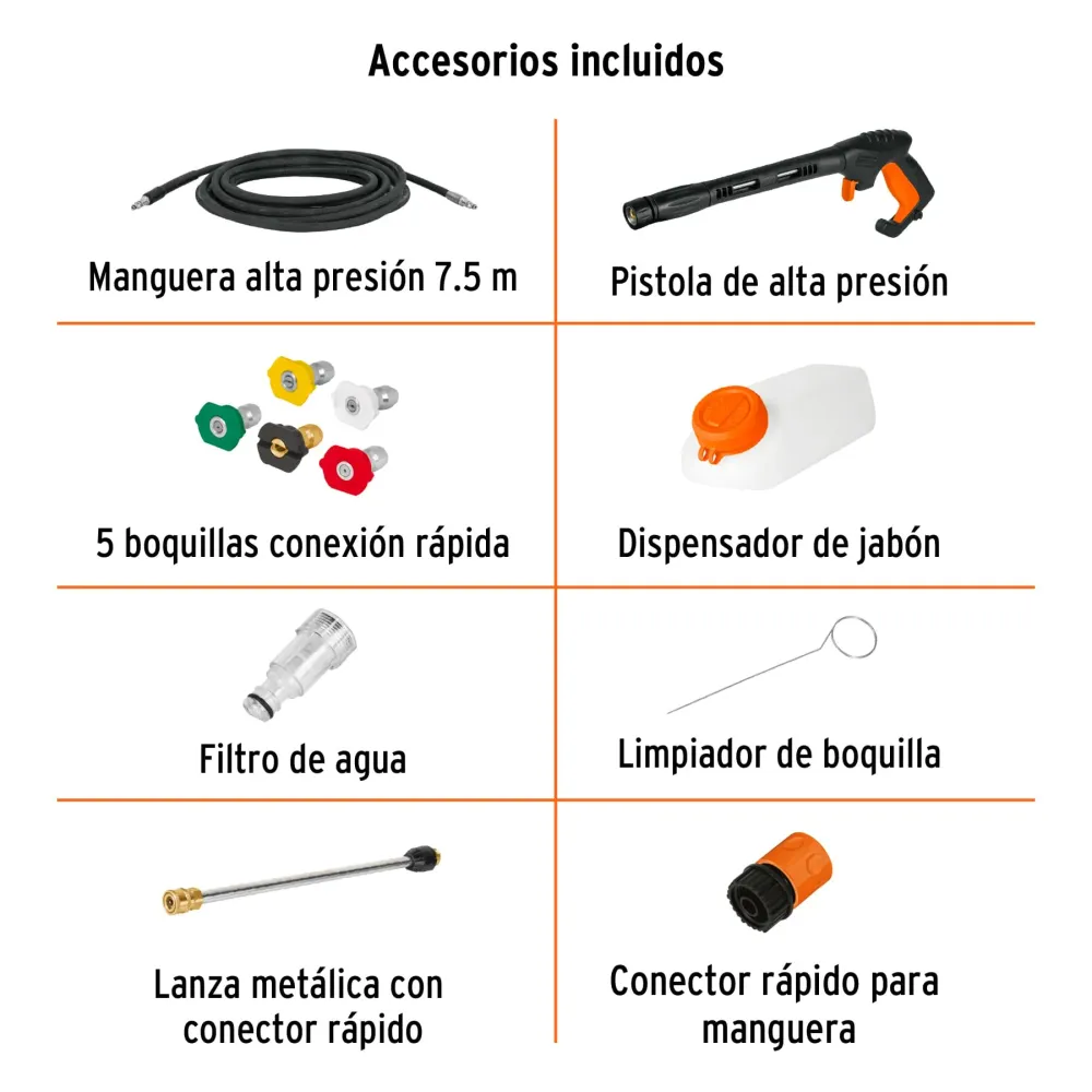 Relé de Control Hidrolavadora eléctrica, 2000 PSI, motor de inducción
