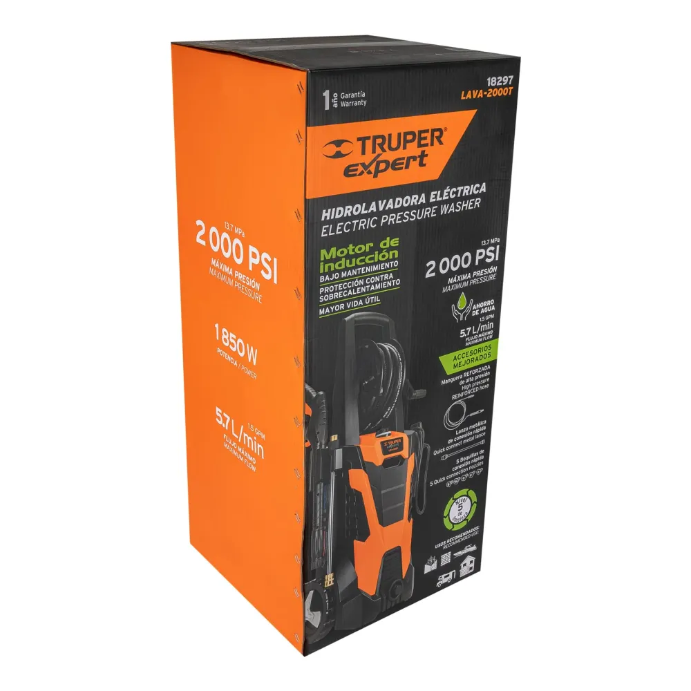 Relé de Control Hidrolavadora eléctrica, 2000 PSI, motor de inducción