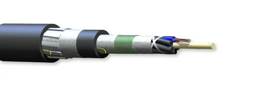 Corning 024EUL-T3601D2M 24 Fiber OS2 Mining and Petrochemical Tray Rated LT Gel Free Cable