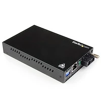 Gigabit Red cableada Single Mode Fiber Media Converter up to 24.8 miles/40 km over Single Mode SC fiber