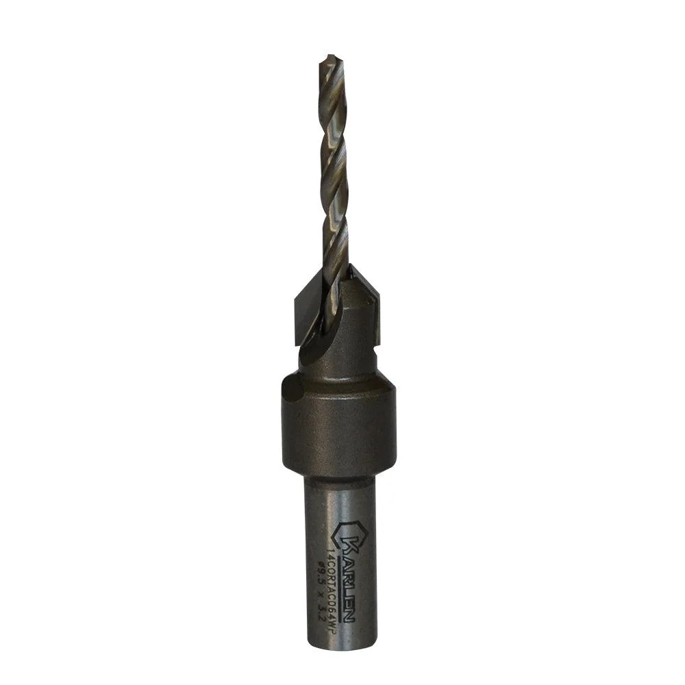 Broca Avellanadora 10x4x44mm para Taladros de Columna