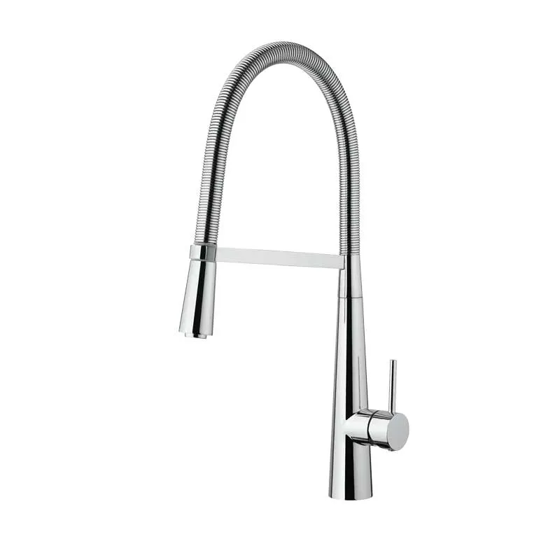 Miscelatore monocomando per lavello cucina con Doccetta Orientabile ottone Cromo collezione Pico di Mamoli Rubinetterie
