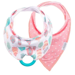 Dr. Brown's Babero de bebé súper flexible y absorbente con mordedor presión