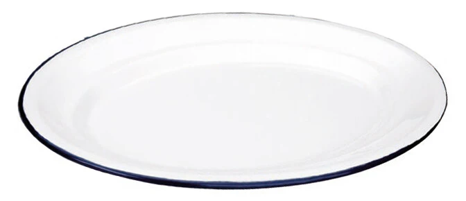 903930 BANDEJA OVALADA ESMALTADA 30cm BLANCA IBILI