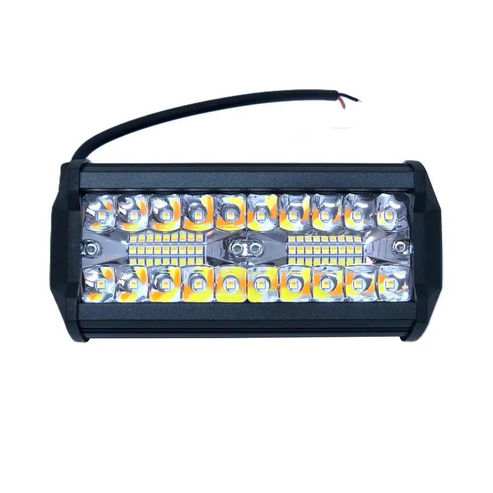 Faro De Trabajo, Barra Luz 40 Led (Jr-G-120) Flash Blanco/Amarilla JR con Llave Maestra