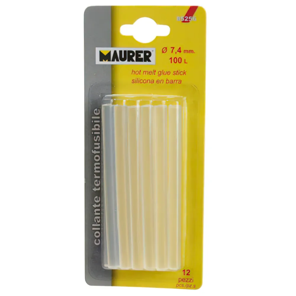 Silicona En Barra Maurer (Blister 12 Unidades) Ø 7,4mm para Aluminio y Aleaciones