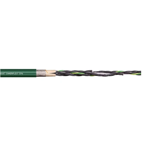 Igus CF6-15-07 16 AWG 7C Stranded Bare Cobre Shield TC Braid PVC 600V Chainflex CF6 Control Cable
