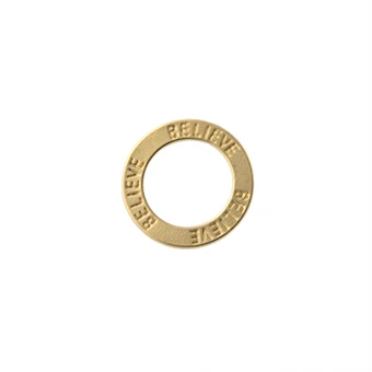 Separador Chapa Amor y Amistad Believe 18.5mm Dorado