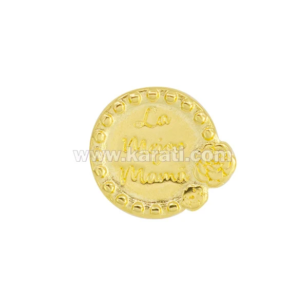 Separador Chapa Mama Boton 1.45x16mm Dorado