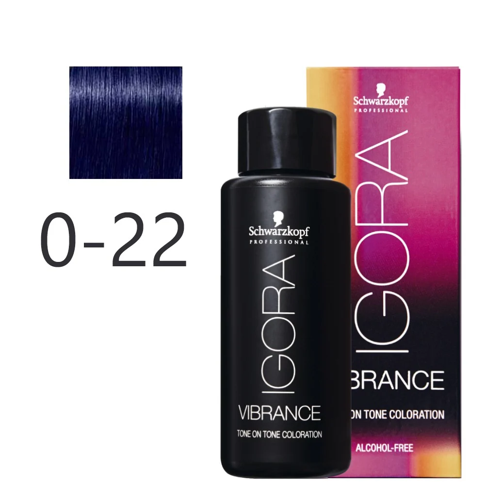 Bisagra Continua Schwarzkopf - Tonalizador Igora Vibrance 0-22 Concentrado Humo 60 ml