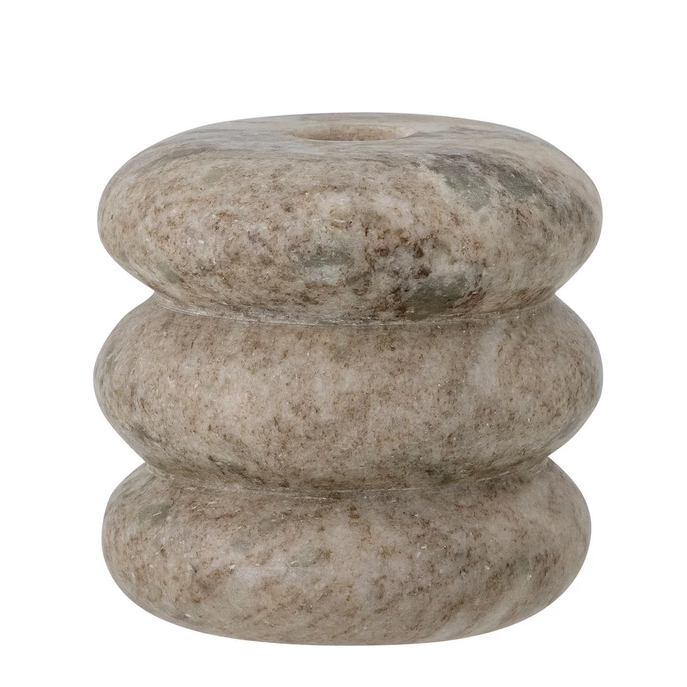 Bisagra de Fuelle Bloomingville Madisson Votive & Candle Holder, Marrón, Mármol