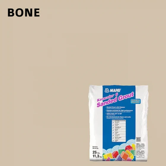 Bisagra de Fuelle Lechada Con Arena Y Polimero - Mapei Keracolor S Bone 10Lbs
