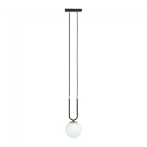 Bisagra Oculta Lámpara de techo Megan Opal Acero Cristal Contemporáneo