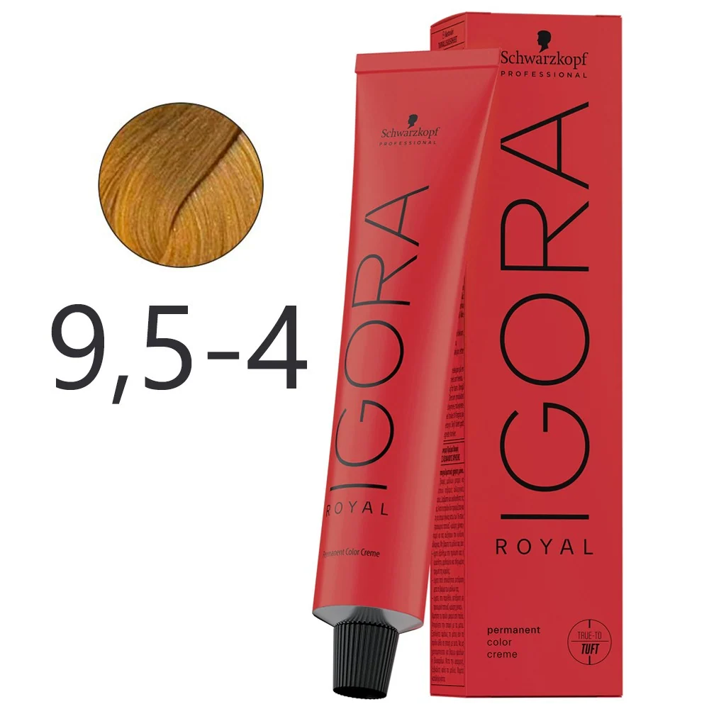 Schwarzkopf - Tinte Permanente Igora Royal 9,5-4 Arena Pastel 60 ml