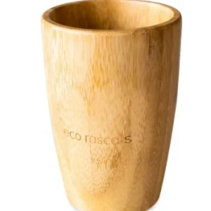 Vaso de Bambú Rosa con Pajita – Ecorascals para Puertas de Exterior
