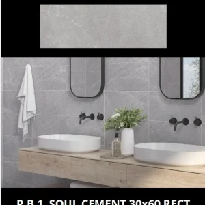 Baldosa Soul Cement 30x60 Rect.