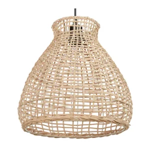 Lámpara de techo de ratán beige/natural 127 cm SAKENI | Acero Galvanizado |