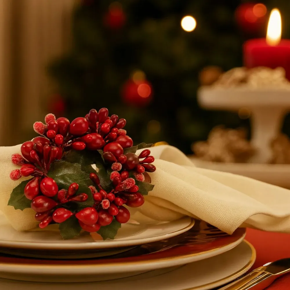 Red Berries Napkin Ring Winter Collage Villeroy & Boch