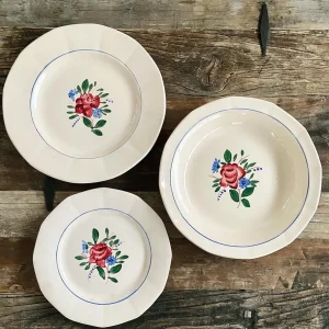 Service vintage en céramique Digoin et Sarreguemines