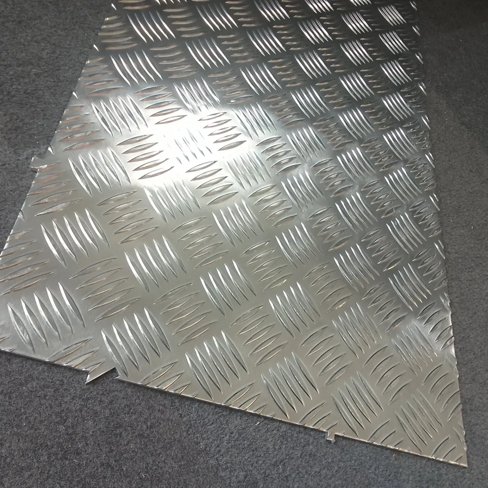Tôle aluminium - 730 x 360 mm (damier) de 3 x 3 Pulgadas