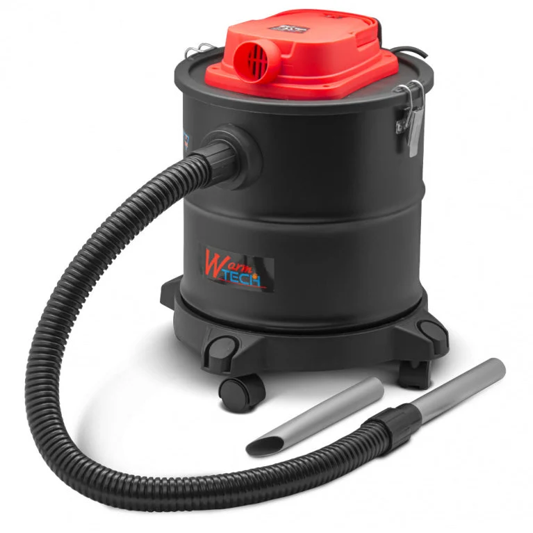 Vide-cendres 1200W 20L – filtre HEPA, soufflerie, roulettes & forte aspiration